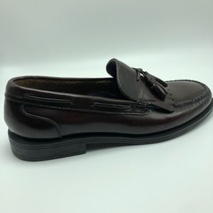 NEW Men's Bass Courier Loafers Burgundy Size 10.5M